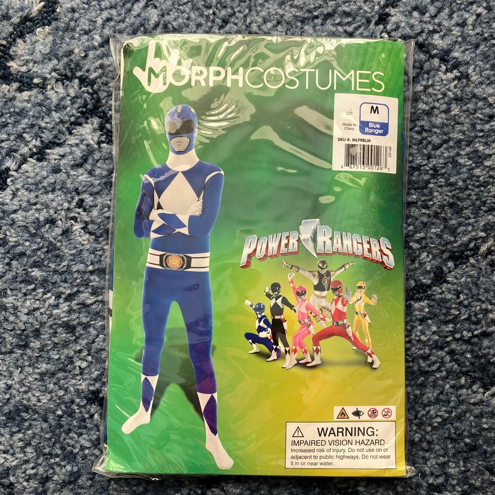 Blue Power Ranger Men’s Medium Costume